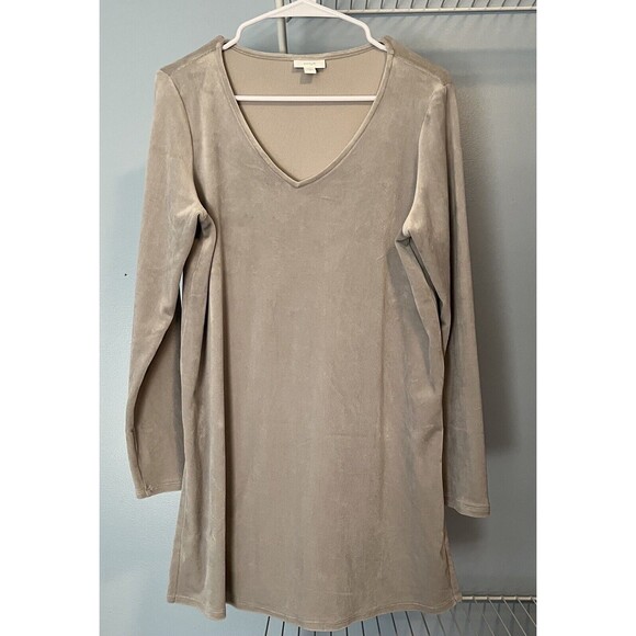 Pure Jill Women’s Silver Tunic Size Small J. Jill Soft Poly Spandex Blend EUC - Picture 1 of 7